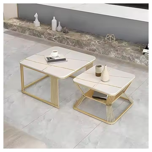 De haute qualité, les tables modernes et légères de table basse ronde de luxe conviennent aux salons dans les petits appartements et les hôtels." - Product Image 4
