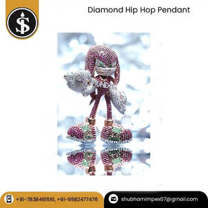 Joyería fina de diseño moderno de la mejor calidad, colgante de Hip Hop de oro con diamantes CVD HPHT con cadena cubana de La India - Product Image 3