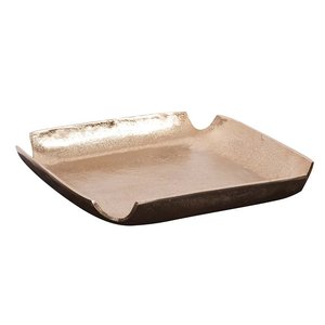 Bandeja de aluminio de forma redonda para servir alimentos, acabado de oro crudo para el hogar y los hoteles, bandejas de mesa para servir alimentos y bebidas - Product Image 6