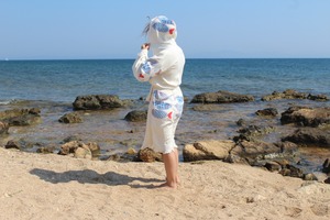 Turkish Soft Muslin Hooded Bathrobe Colorful Printing Women Men Kids <b>Beach</b> <b>Towel</b> Dressing Gown Bathroom Home Quick Drying - Product Image 6