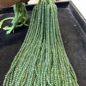 Cadena de cristal de hebra de cuentas de piedra de apatita verde-Joyería de cuentas Premium - Product Image 6