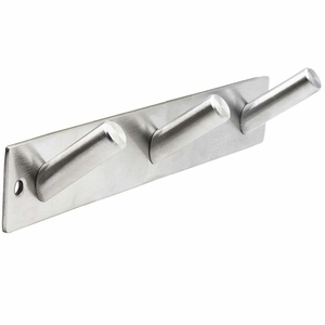 Crochets muraux doubles en métal en fer forgé pour la maison décorations de salon manteau chapeau clés crochets faits à la main, cintre et porte-clés - Product Image 4