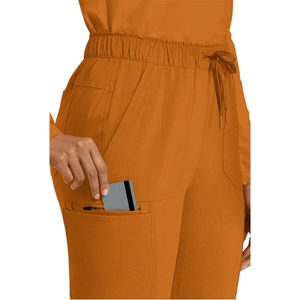 กางเกงสครับผู้หญิงระบายอากาศได้ดีป้องกันการเกิดริ้วรอยกางเกงผู้หญิงสำหรับออกกำลังกายน้ำหนักเบาทันสมัยออกแบบได้ตามต้องการดีไซน์ใหม่ - Product Image 2