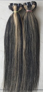 Mechones de cabello humano brasileño, extensiones de cabello humano 100% virgen, 1b/27 ombré, con cutícula completa - Product Image 2