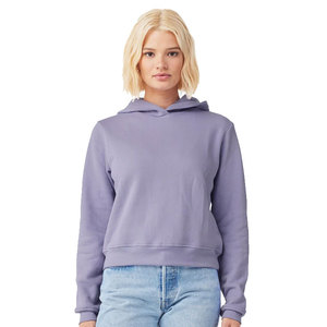 BC7502 BELLA CANVAS Sudadera con capucha corta de lana para mujer - Product Image 1
