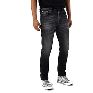 Jeans de Mezclilla para Hombre Flyingkick Enterprises FK-4002 de Alta Calidad, Estilo Urbano, Corte Ajustado y Recto, Cintura Media, Colección 2025 - Product Image 5