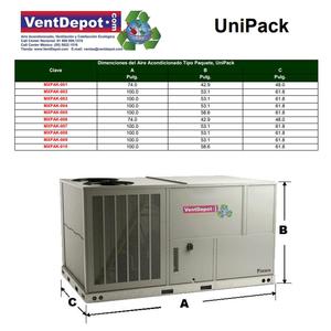 แพ็คเกจห้องเรียนแบบแอร์, MXPAK-007, 84000BTUs, 7.5 ตัน, R-410A - Product Image 3