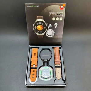 Montre connectée KR D21 4-en-1 avec écouteurs TWS, écran IPS tactile, moniteur de fréquence cardiaque, appareil portable unisexe - Product Image 3