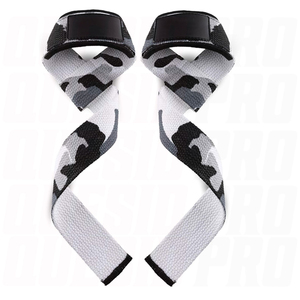 OEM Custom Logo Lifting Wrist Straps for Weightlifting Gym Deadlift Workout Cotton Padded Wrist Support Straps for Men <b>Women</b> - Product Image 1