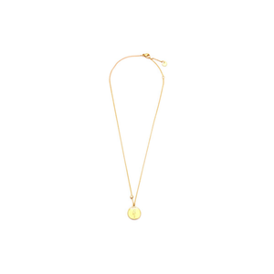 Collar Virgo con Colgante de 1.5 cm, Chapado en Oro, Acero Inoxidable, para Mujer, Estilo Minimalista para Uso Diario - Product Image 1