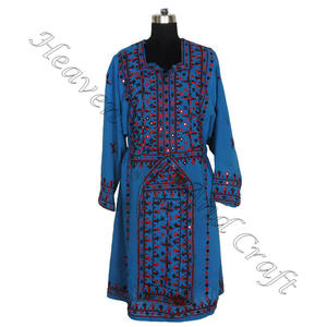 Vintage noir Afghani Balochi robe à la main afghani/irani/balochi/pakistani/indien BDR063 femmes portent le meilleur design robe Vintage - Product Image 3