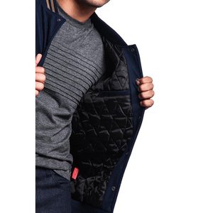 เสื้อแจ็กเก็ตแฟชั่นปกตั้งดีไซน์ของคุณเองสำหรับผู้ชายและผู้หญิงปรับแต่งได้ตามต้องการ - Product Image 4