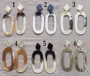 Pendientes de cuerno de búfalo de alta calidad al mejor precio Pendientes de cuerno de búfalo de F S International - Product Image 3