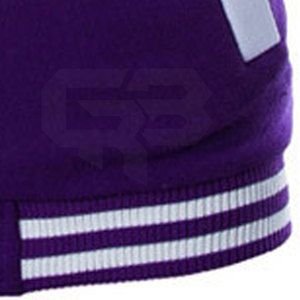 Blouson universitaire homme slim fit de haute qualité, élégant, avec col montant et boutons, en polaire, pour l'hiver, tissu personnalisé, service OEM - Product Image 4