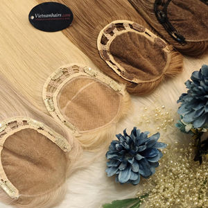 Venta caliente 2025 Topper Handtied 100% Remy Hair Extensiones de cabello Yaki recto virgen de alta calidad Cutícula completa - Product Image 1