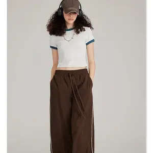 T-shirts pour femmes en gros dernier style de haute qualité respirant séchage rapide tenue décontracté avec broderie couleurs personnalisées 100% coton - Product Image 5