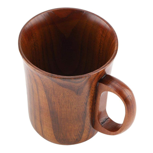 Taza de cerveza de barra de madera hecha a mano, forma redonda con asa, taza de vino vikingo para beber, perfecta para uso en fiestas de bodas y vajilla - Product Image 3