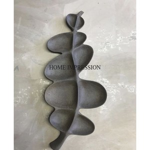 Les mieux notés en gros vente en vrac exclusif qualité métal fait fleur concepteur noir couleur enduit de poudre plateau de service de l'inde - Product Image 5