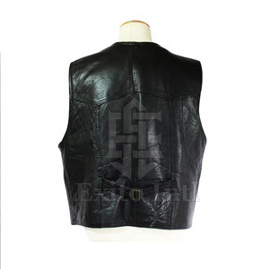 Buena calidad 100% cuero hecho Chaleco de moda precio razonable hombres ropa Chaleco de cuero transpirable invierno cálido - Product Image 2