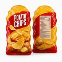 Sac d'emballage BOPP de forme personnalisée pour l'emballage de chips, qualité alimentaire, sacs personnalisés pour snacks, bonbons, desserts, boissons, jus, gelées
