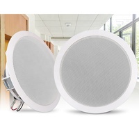Haut-parleurs de plafond commerciaux de musique de haute fidélité amplificateur à piles étanche sensibilité 89db