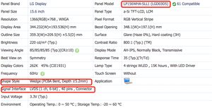 Máy tính xách tay 15.6 LCD Panel IPS LP156WHA-SLL1 lp156wha sll1 1366*768 Glossy LCD LED màn hình thay thế màn hình - Product Image 6