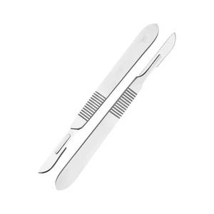 Manche de scalpel n° 3 3 Couteaux chirurgicaux durables en acier inoxydable à alimentation manuelle, lames de scalpel pour procédures médicales et laboratoire - Product Image 5