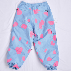 2025 Unisex a prueba de viento esquí nieve pantalones logotipo personalizado OEM talla grande impreso técnica holgada tela hecha de nailon de poliéster - Product Image 2