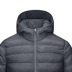 Blouson matelassé slim fit pour homme, style streetwear unisexe avec nouveau design en tissu bulle pour l'hiver - Product Image 2