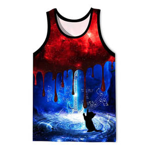 2025แฟชั่นสุดเพอร์เฟกต์สำหรับผู้ชายเสื้อผ้าออกกำลังกายพิมพ์ซับลิเมชัน3D เสื้อกล้ามระบายอากาศได้ดีแห้งเร็วกำหนดขนาดได้ - Product Image 1