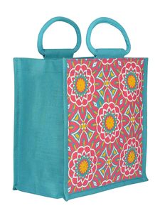 Sacs en jute imprimés de créateur Forme rectangulaire avec poignées Cadeau de shopping Occasion de mariage Meilleurs prix par les fournisseurs Sac fait main - Product Image 4