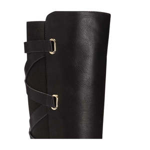 Stivali da equitazione alti fino al ginocchio Veronika di Thalia Sodi per donna, comodi, a punta, stile sopra il ginocchio, neri, taglia 6.5 M - Product Image 3