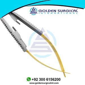 Soporte de aguja quirúrgica Castroviejo Curved TC 14cm Uso médico hospitalario Aguja que sostiene el fabricante de Alicates de agarre - Product Image 4