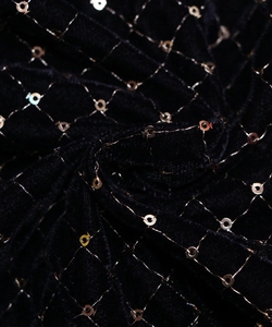 Jacquard Dệt Sequined Vải Nhung Với Thêu Thanh Lịch Lý Tưởng Cho Thời Trang Về phía trước Dresses Áo Phong Cách Đảng Mặc - Product Image 1