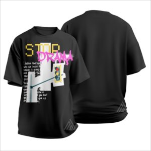 เสื้อยืดโอเวอร์ไซส์เปิดไหล่แบบลำลองสำหรับทุกเพศเสื้อยืดผ้าฝ้ายทรงหลวมพอดีกับ100% - Product Image 2