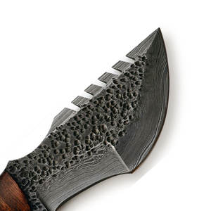 Cuchillo de Supervivencia de Acero de Damasco Hecho a Mano de Alta Calidad, Cuchillo de Campamento para Actividades al Aire Libre con Mango Sólido - Product Image 6