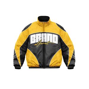 Ensemble coupe-vent OEM personnalisé en usine avec logo brodé réfléchissant, veste légère en polyester/nylon zippée, grande taille, imperméable - Product Image 4