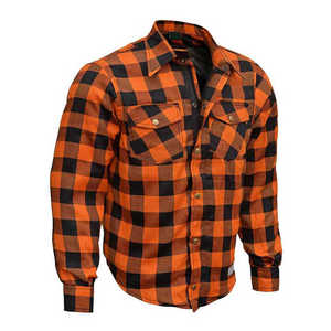 Chemise de moto en flanelle blindée unisexe certifiée CE, respirante et à séchage rapide, sur mesure, logo personnalisé, haute qualité pour une utilisation en extérieur - Product Image 2