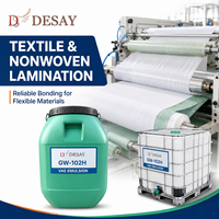 Adhésif liant à base d'eau, émulsion VAE haute viscosité GW-102H pour la lamination de tissus non tissés, de chaussures et de textiles