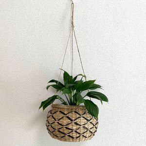Macetas de hierba marina tejida, macetas colgantes de hierba marina de la mejor calidad, maceta decorativa de paja, cesta - Product Image 6