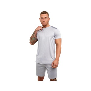 Ensemble court décontracté d'été 100 % coton tricoté pour homme, séchage rapide, conception de logo personnalisé, créez votre propre style, bon prix, marque privée, vente en gros - Product Image 1