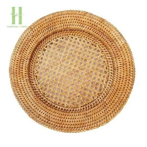 High Quality Round Rattan Woven <b>Placemats</b> for Dining Table Decor <b>Christmas</b> Ratan <b>Placemats</b> OEM Rustic <b>Placemats</b> From Vietnam - Product Image 1