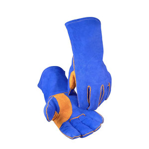 Guantes de Soldadura Ligeros Resistentes al Fuego de Piel de Vacuno de Primera Calidad con Forro de Algodón y Protección Completa para el Pulgar para Uso TIG en Entornos Industriales y de Taller - Product Image 1