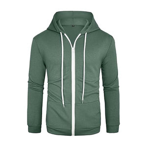 Venta caliente Fleece Full Zip Athletic con capucha de manga larga con bolsillos laterales Heavy Weight Luxury Fit Unisex Tri-blend Hoodies - Product Image 1