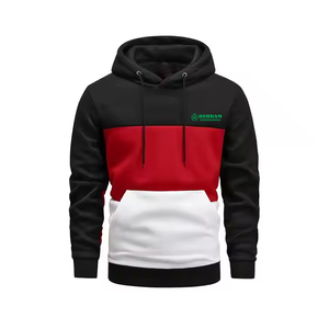 Sweat-shirts à capuche unisexes personnalisables coupe classique style streetwear, vierges, en gros, 100% coton molletonné/éponge française - Product Image 5