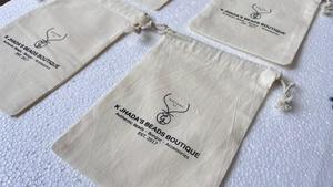 ถุงผ้าฝ้ายอินทรีย์แบบหูรูดรีไซเคิลได้ถุงบรรจุภัณฑ์เครื่องประดับโซลูชันขายส่งถุงใส่เครื่องประดับ - Product Image 4