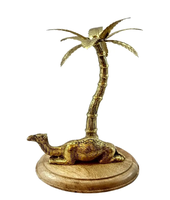Laiton chameau artisanat Figurine décorative Antique Artware décor à la maison Animal Statue chameau en laiton massif finition polie