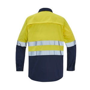 Transpirable Hombres Hi VIs Camisa de seguridad totalmente personalizada nueva moda Venta caliente Hombres Hi VIs Camisa de seguridad con un precio asequible - Product Image 2
