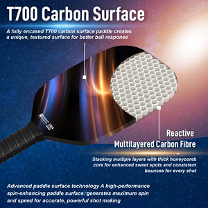 COSMIC RAY Edgeless fait de matériaux premium 2024 Pickleball Paddle t700 - Product Image 5