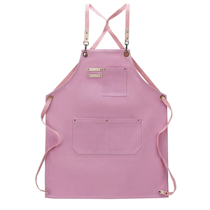 Tabliers de cuisine en toile 100% coton personnalisés imperméables à l'huile pour hommes et femmes Conception sans manches réutilisable pour le nettoyage - Product Image 5